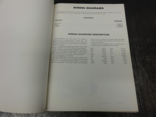 GMC Light Duty Trucks Wiring Diagrams Manual X-8632 WD 1986 - Picture 3 of 5