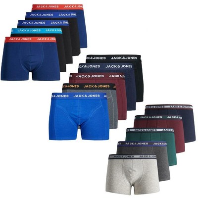 5 Pack Trunks Jack \u0026 Jones Men's Boxer Shorts Elasticated Cotton Underwear  S-2XL | eBay