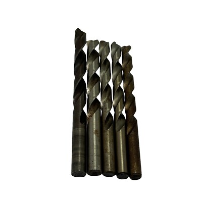 Lot of 5 Twist Drills 7/16'' USA , 29/64'' HSS , 3/8'' HSCo-8 , SKF Letter U HSCo