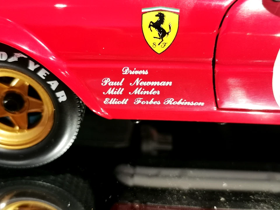 Kyosho 1/18 Ferrari 365 GTB/4 Daytona Competizione Driver Paul Newman with Box - Immagine 4 di 4