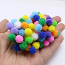 800pcs Mixed Color Pom Poms 10mm Fuzzy Pompoms Balls Art Supplies DIY Creative