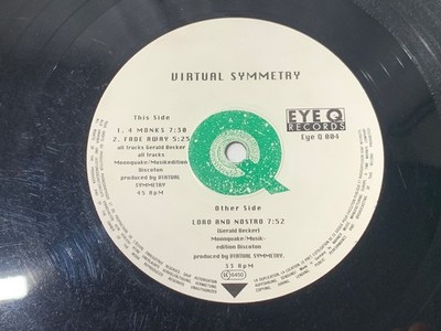 Virtual Symmetry   Eye Q 004   1994   German Trance   Mispress Speed Error   VG