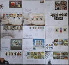 GB 2004-2014 ER2 47 x Commemorative FDC Collection With Inserts Crisp!