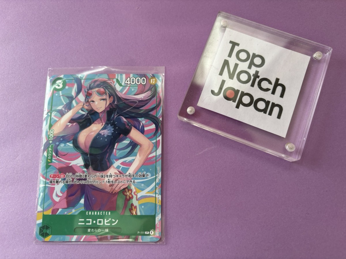 One Piece Card Nico Robin P-111 Promo ASIA Mini-tin Pack Set vol.2