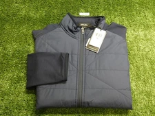Ralph Lauren RLX Performance Wool Full-Zip Golf Jacket C.C. Logo Navy Medium