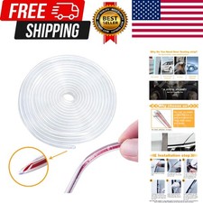 5M Clear Door Edge Protectors, Rubber Edge Trim Seal Protector with U Shape C...