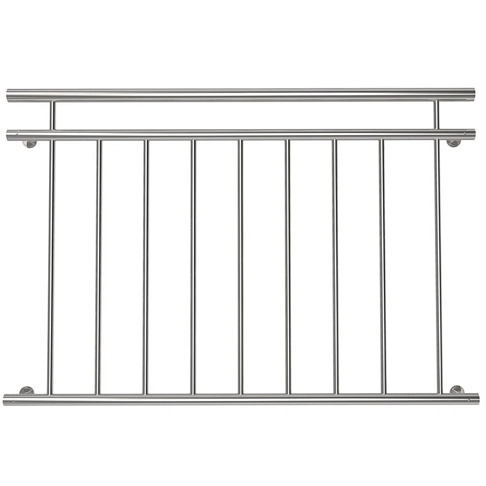 Balkongeländer Edelstahl V2A Fenster Sicherheitsgitter Geländer Balkon Silber - Bild 2 von 4