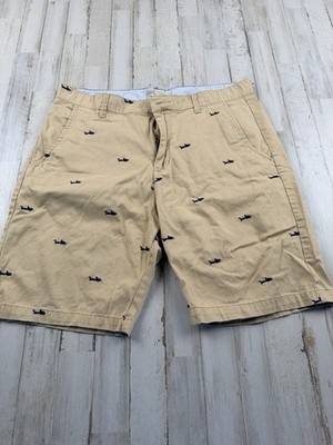 Alexander Julian Colours Khaki Shorts Surfers Design Mens Size 34 Very Nice!!