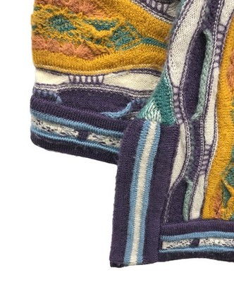 COOGI] Vintage 3D Knit [1990s-] Super Rare multicolor SIZE SS wool