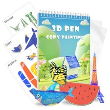 3D Printing Pen Drawing Book Spiral Bound with Transparent