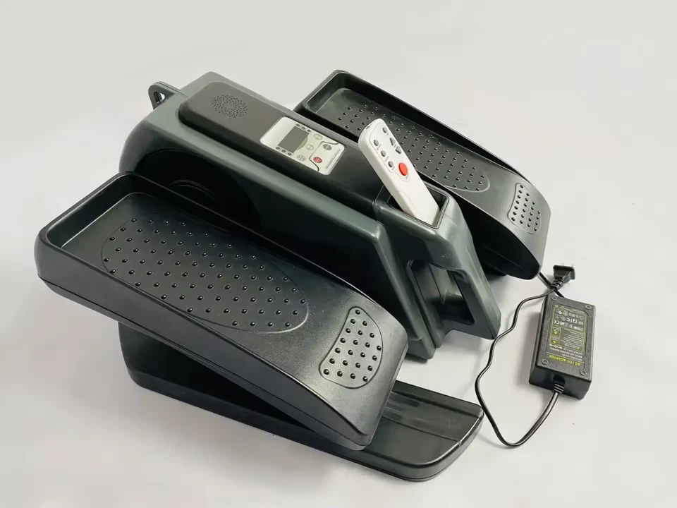 Under Desk Elliptical Trainer Foot Pedal Exerciser Machine Stepper w/LCD Monitor - Image 4 of 4