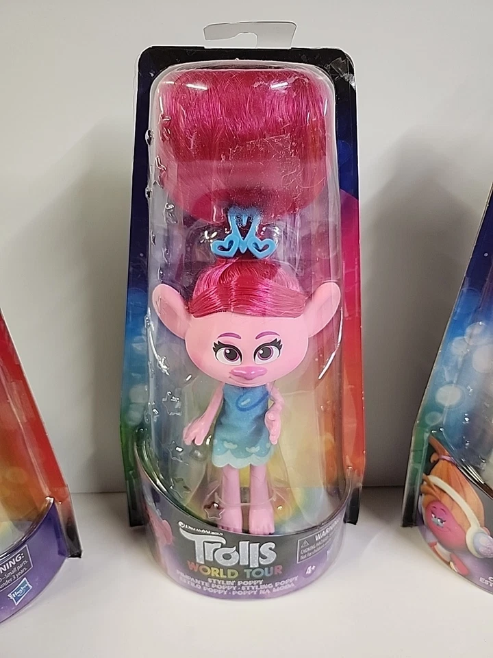 Lote de 3 figuras de acción Trolls World Tour - totalmente nuevas y precintadas Foto 3 de 4
