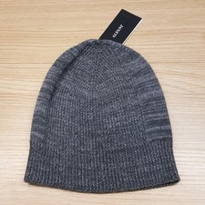 ALFANI Mens Beanie Hat Grey Marled Stretch Knit Winter Casual 40