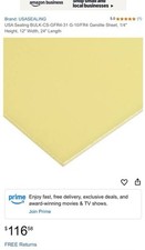 G10 Composite Fiberglass panel 12x24 - 1/4 Th...