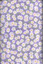 45" 100%  cotton floral fabric "Pcked Daisies"  by Fabric Traditions