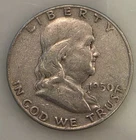 1950 Franklin Half Dollar 50C Silver Circulated Uncertified US Coin