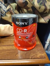 Sony CD-R 700MB Storage Media Discs-80min-Pack of 100 Blank CDs Factory Sealed 