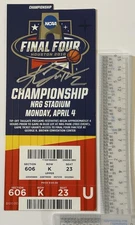 Kris Jenkins Signed 2016 Final Four Championship Autograph Ticket Villanova JSA