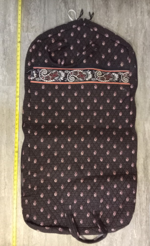 Vintage Vera Bradley Garment Bag Retired, brown Paisley pattern, nice shape.