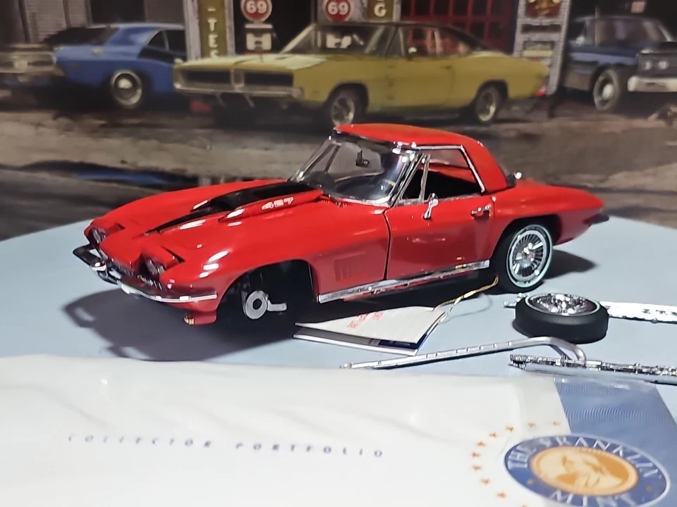 Franklin Mint 67 Corvette L-88 Convertible  Gold Box READ 📚 DESCRIPTION  - Image 2 of 4