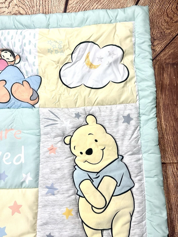 Corderos e Hiedra Disney Bebé Winnie The Pooh Abrazos Bebé Cuna COLCHA Manta Lechón Foto 3 de 4