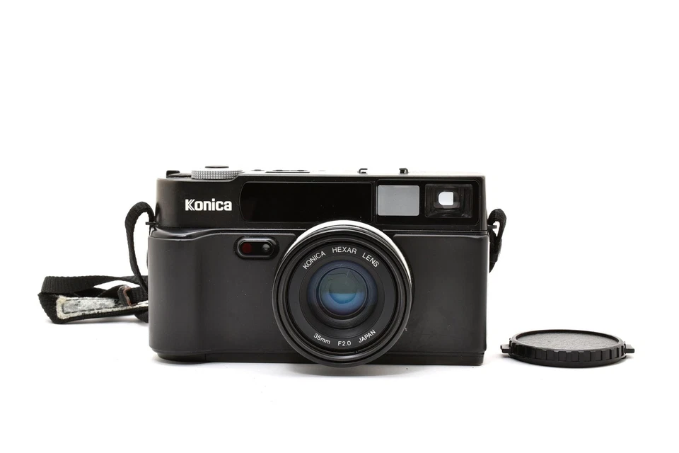 Data Back [Near MINT w/Strap] Appareil photo télémétrique noir Konica Hexar A... - Photo 1/4