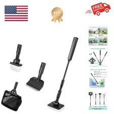 Small Aquarium Cleaning Tools, 4 in 1 Fish Tank Cleaner Kit with Handle,Fish ...