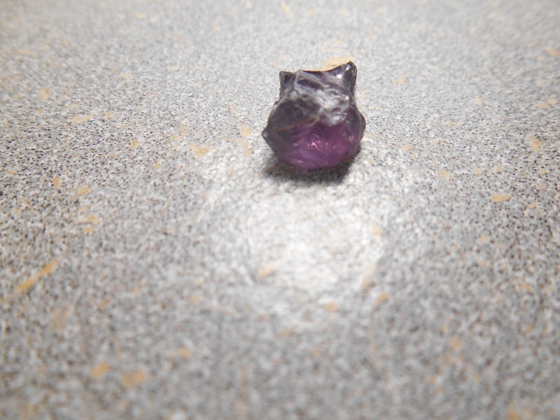 Spinel faceting rough.  med. rich lavender color. 4.2 cts. Clean. Tanzania...