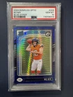 2024 Panini Donruss Optic Bo Nix #209 Blue Hyper Prizm PSA 10