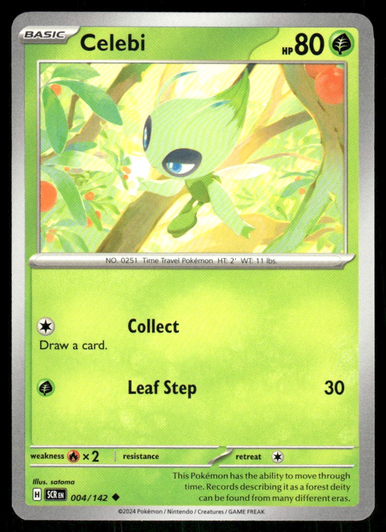 Celebi 4/142 - Stellar Crown - Uncommon NM