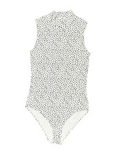 H M Women Ivory Bodysuit S