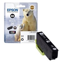Epson 26 / T2611 (EisbäR) Foto Schwarz Druckerpatrone