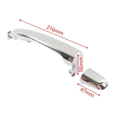 Rear Sliding Exterior Door Handle Chrome 69230-58010 For Toyota