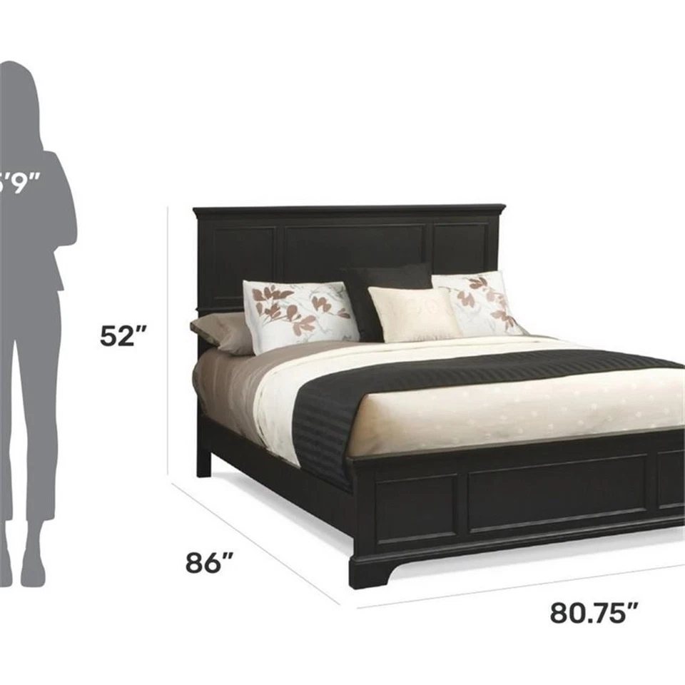 Cama King Homestyles Bedford Wood preta - Imagem 4 de 4