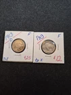2 Rare Beautiful 1913 And 13 D Rugged Buffalo Nickel Coin Set