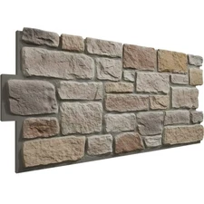Everstone Cobblestone 23.75in x 48in Urethane Composite Faux Stone Panel Siding