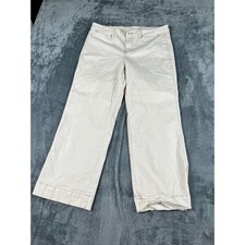 Belle by Kim Gravel Women's Cream Wide Leg Pants 14P Petite Made in China