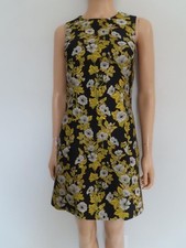 Dolce & Gabbana Black/Multicolor Floral Jacquard Print Dress Size 36/US 0
