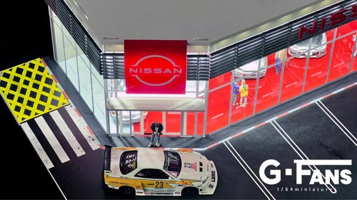 1:64 Nissan NISMO Dealership Diorama Display with LEDs -- G-Fans 710036 - Picture 8 of 9