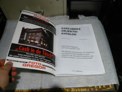 Kadlubeks Objektiv Katalog/Lens Catalogue- Günther Kadlubek