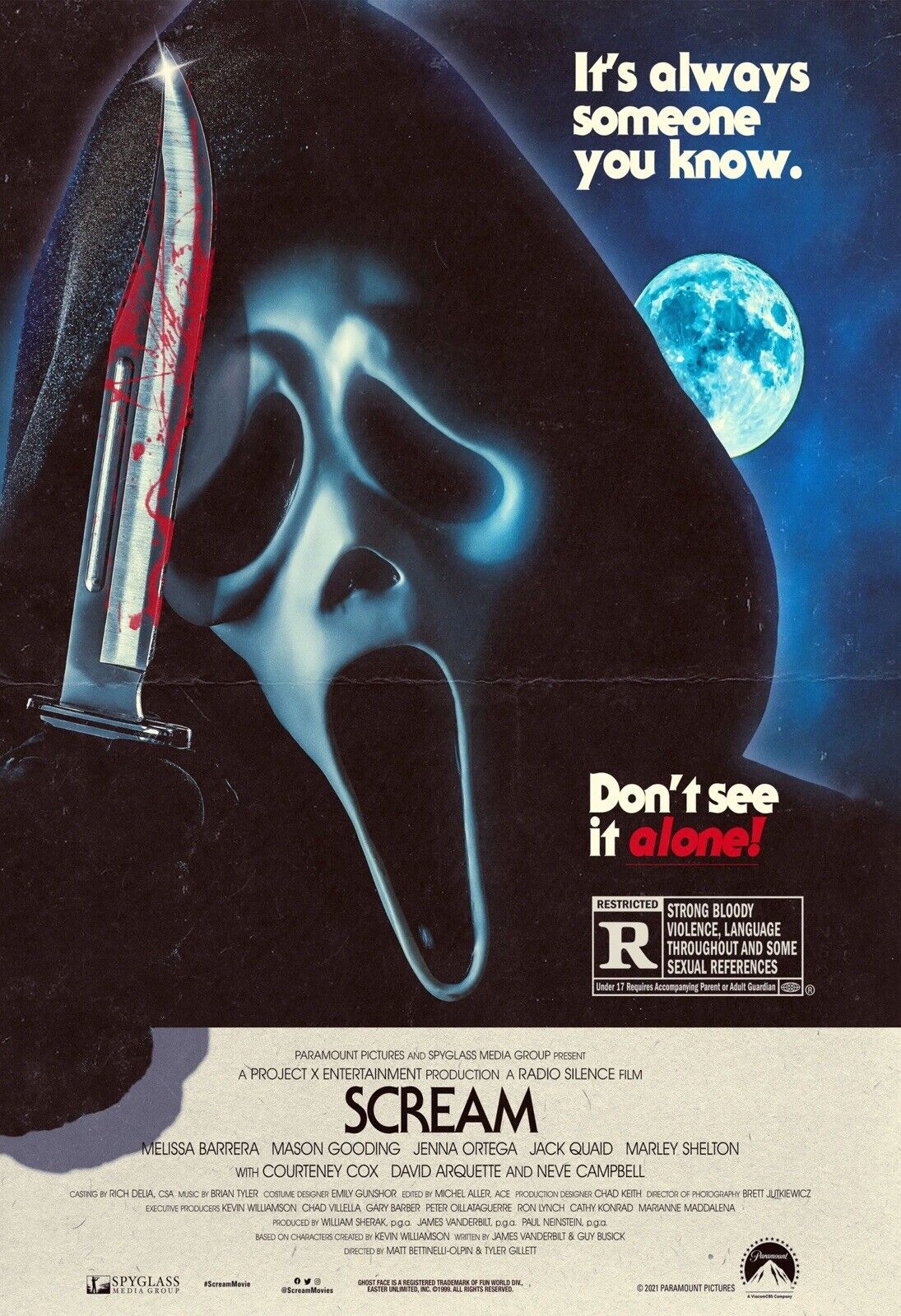 Ghost Face Scream Scary Movie Poster Print by Chris Oz Fulton