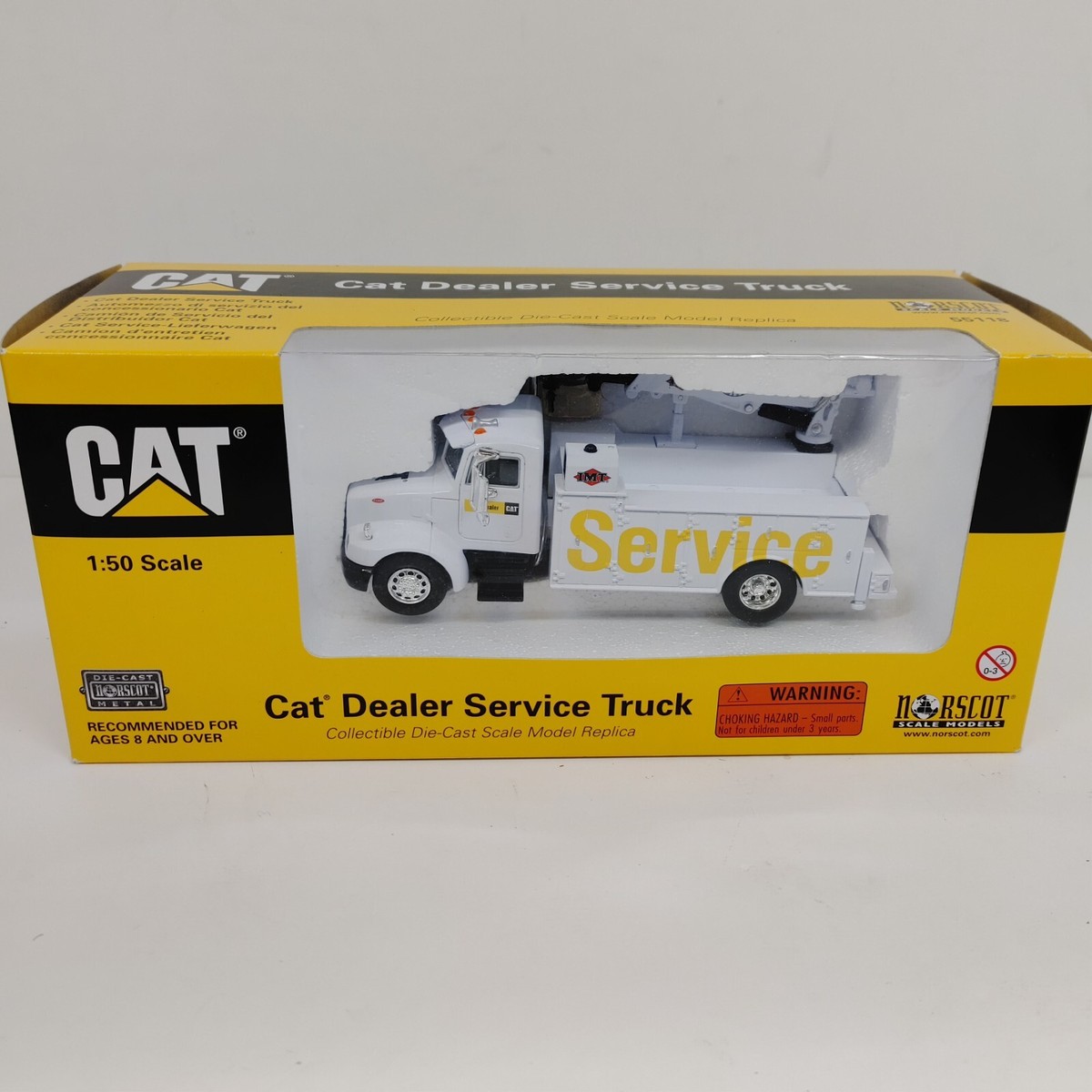 Cat Dealer Service Truck Peterbilt 1:50 Scale Model Norscot 55118