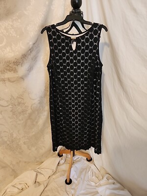 knee length dresses for ladies Black Mesh Ruffled Dress main image 0