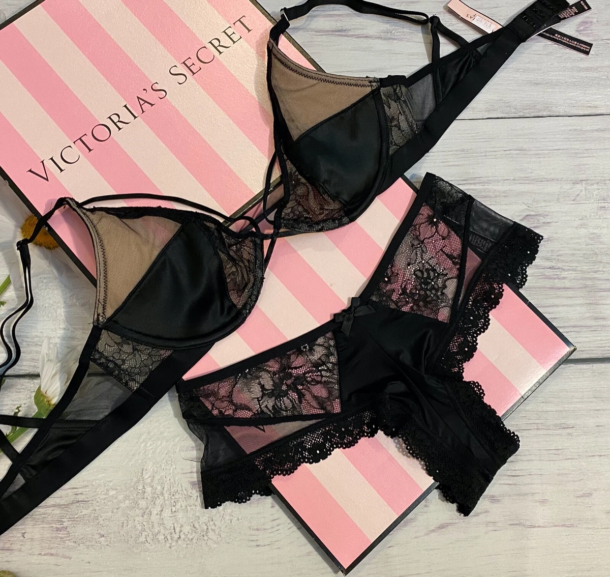 Braguitas De Encaje Maxi Confort Para Mujer - Pack De 3, Negro, Talla 20, 95% Algodón 5% Elastano