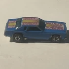 1974 Hot Wheels Redline Blue Stock Car Monte Carlo Flying Low