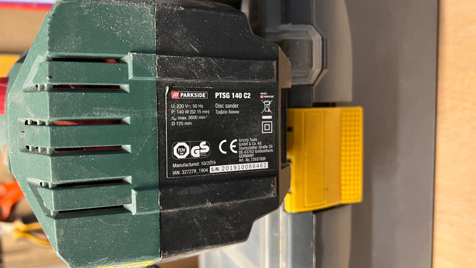 parkside PTSG 140 C2 Bench Disc Sander eBay