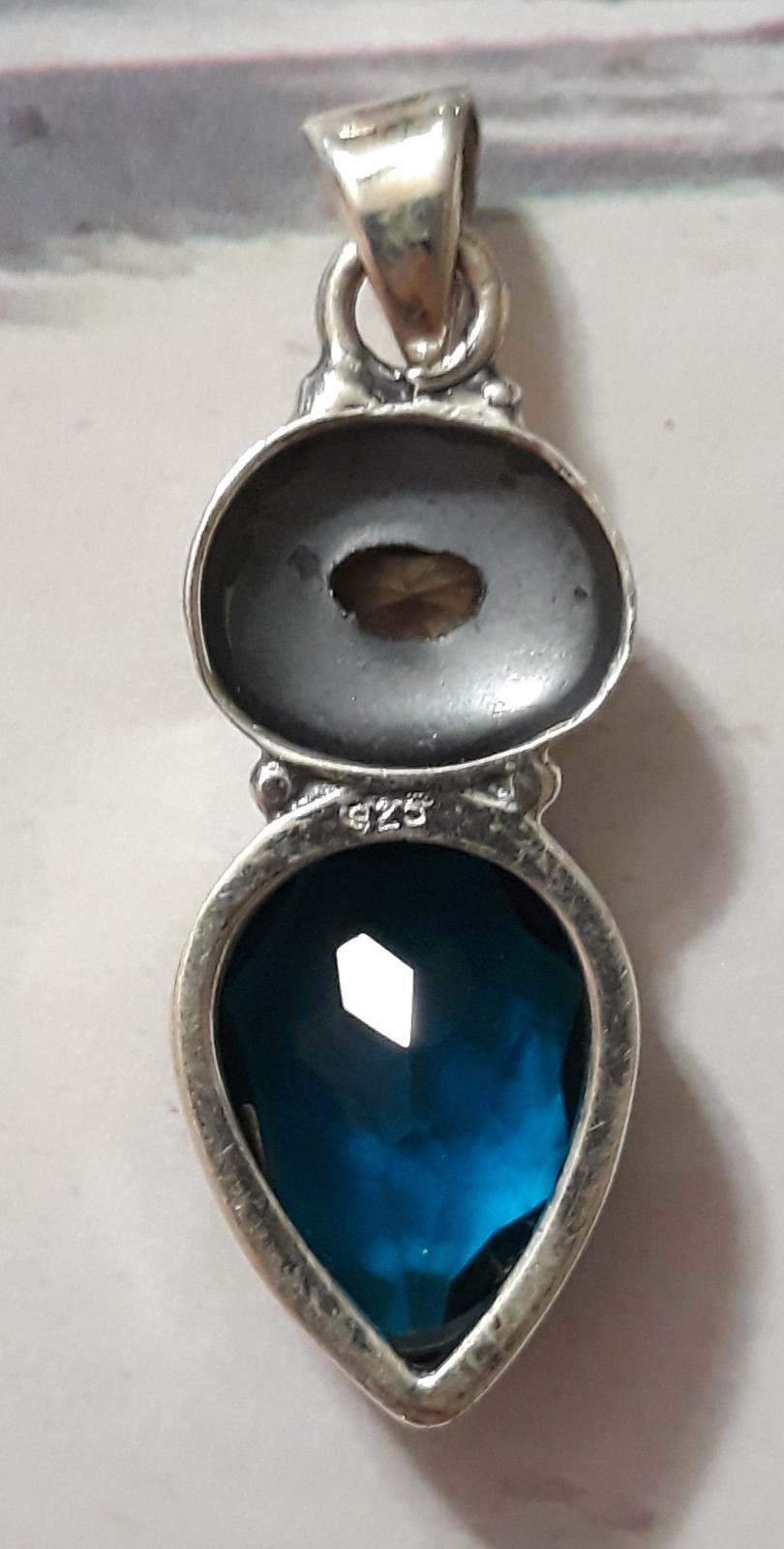6ct. Apatite 925 Solid Sterling Silver Pendant - image 4