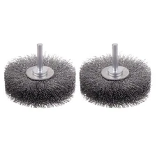 2 Pack 3 Inch Wire Wheel Brush for Drill Attachment Rust Corrosion Removal