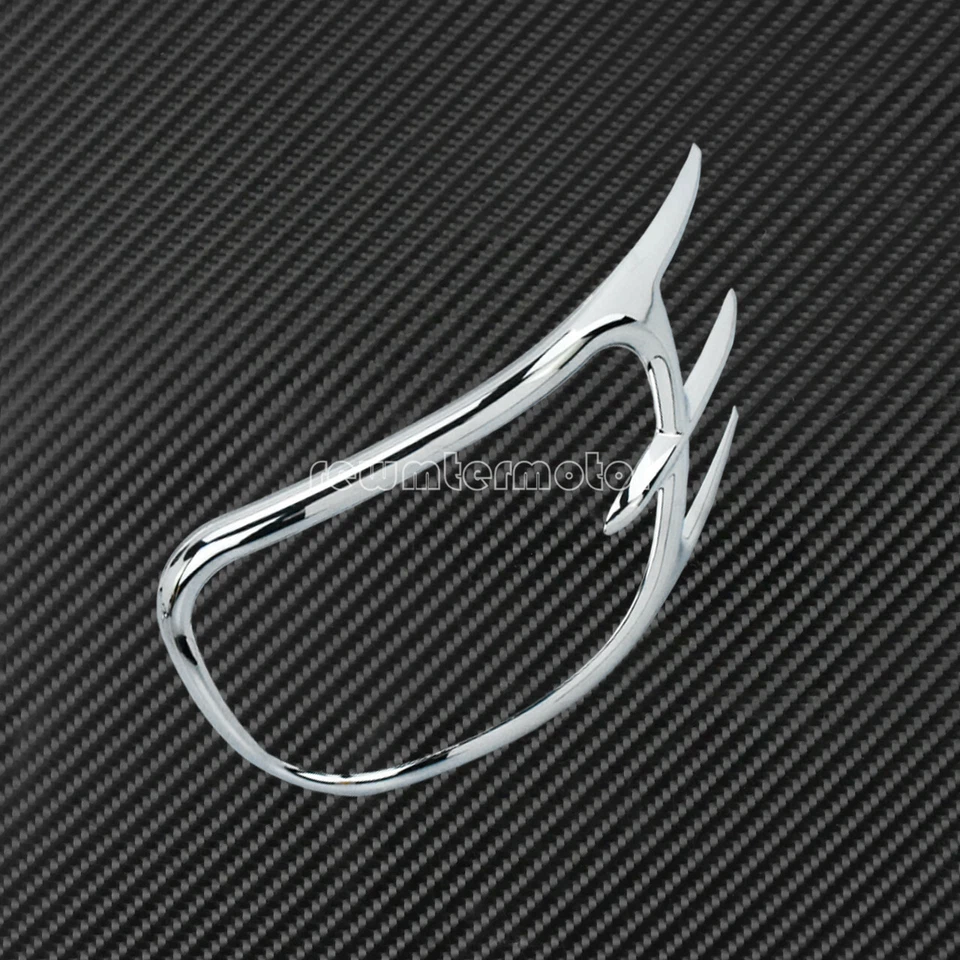 Chrome Front Turn Signal Lights Decoration Trims Fit For Goldwing GL1800 Audio - Image 4 of 4