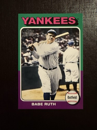 Babe Ruth [1975 Mini] #100 2011 Topps Lineage card